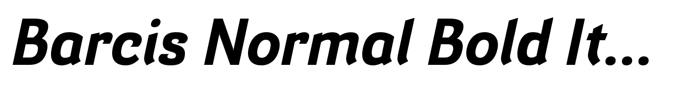 Barcis Normal Bold Italic